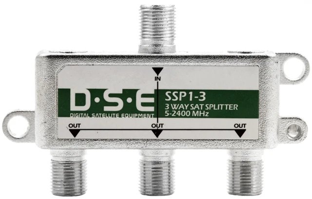 Splitter firma DSE Spliter anteny TVSAT 1/3 model SSP1-3 zakres 5-2400