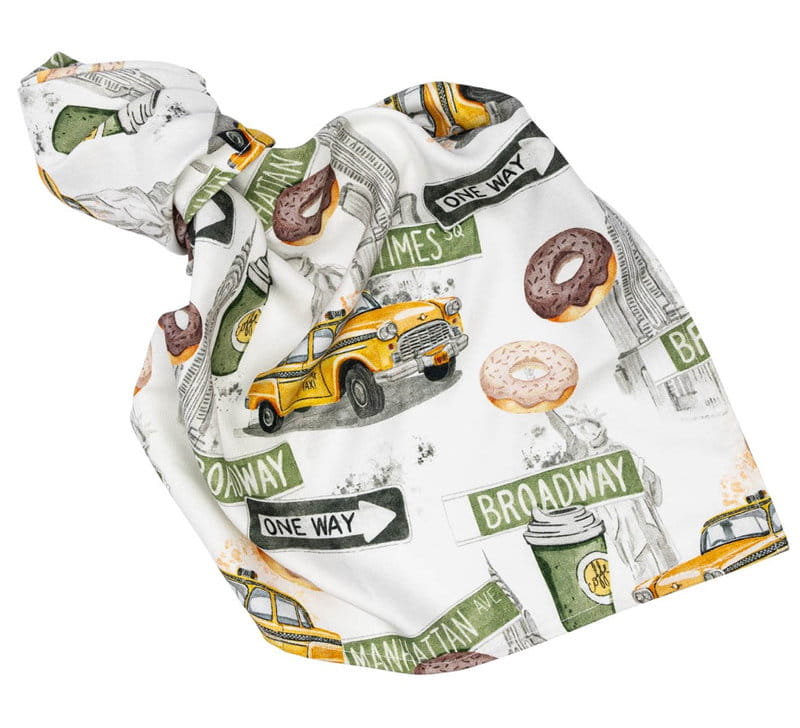 Pieluszka bambusowa 40x60 Taxi, Lepre