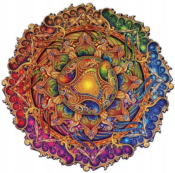 Puzzle Drewniane Mandala Niewyczerpana Obfitość