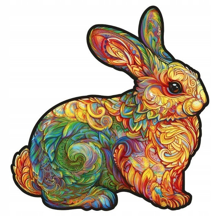 Puzzle Drewniane Dla Dorosłych Szlachetny Królik