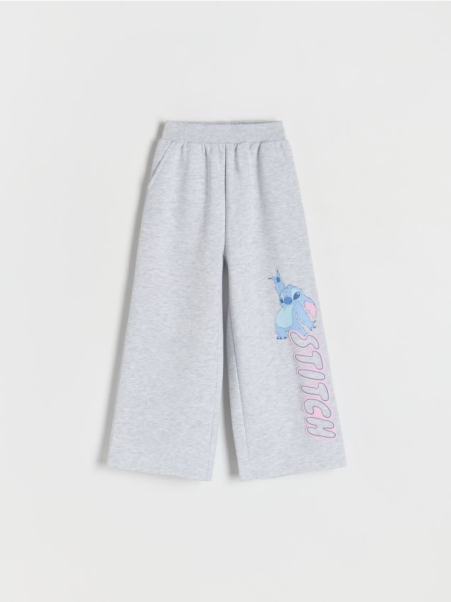 Reserved - Spodnie dresowe Lilo i Stitch - jasnoszary