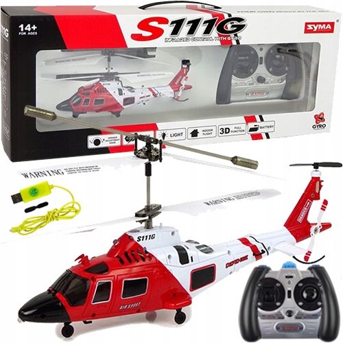 Helikopter Zdalnie Sterowany Latający Na Pilota R/c Syma S111g Samolot