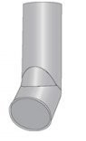Un Rura Z Wylotem Ocynkowana 80Mm 1Mb RU 080W 5908235021409