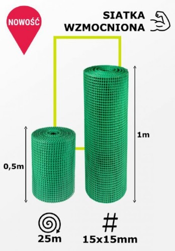 Un Siatka Ogrodowa Zielona Typ 404 0.5M*25Mb S-B 001 05 5906530825005