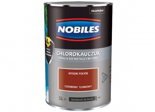 Nobiles Nobiles Emalia Chlorokauczukowa Czerwona Tlenkowa 0.9L 5EMCH.CZT1.0 5904078047835