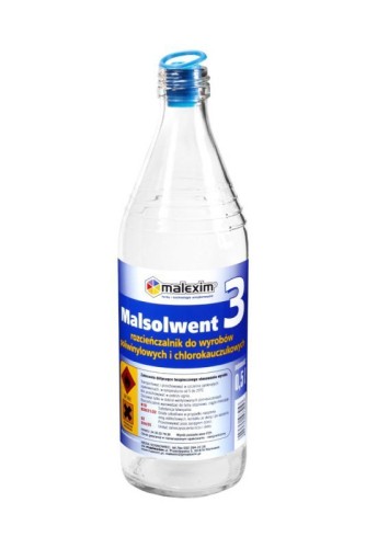 Malexim Rozpuszczalnik Malsolwent 3 Do Poliwinyl. I Chlorokau. 0.5L M/MALSOL 3 5907596573053