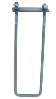 Un Kotwa U M12L-380Mm Z Blachą+2 Nakrętki LBKUB 12*380 5900670007598