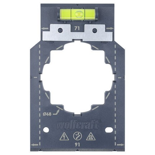 Wolfcraft Szablon Do Montażu Gniazdek I Włączników Elektrycznych L/WF5975000 4006885597501
