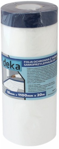 Deka Folia Ochronna Z Taśmą Niebieską 110Cm*20M D-300-0251 5908235765228