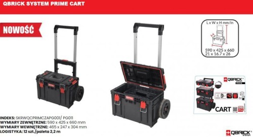 Qbrick Skrzynka Narzędziowa Qbrick System Prime Cart SKRZ N6915 5901238256915