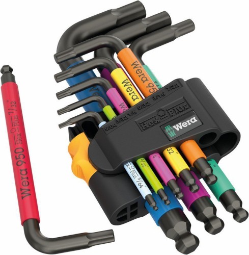 ZESTAW KLUCZY TRZPIENIOWYCH 950/9 HEX-PLUS MULTICOLOU 9CZR (1 KPL)