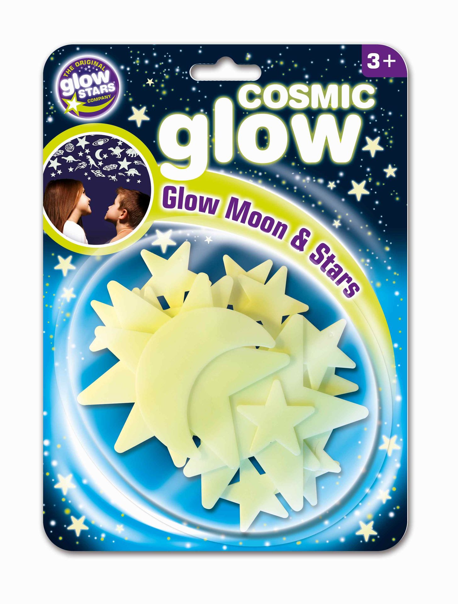 Kosmiczne Glow. Księżyc i gwiazdy