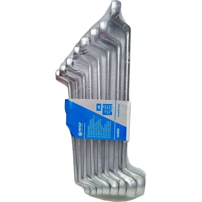 Mega KLUCZE oczkowy ODGIĘTE ILOŚĆ 8 6x7-20x22 36008H