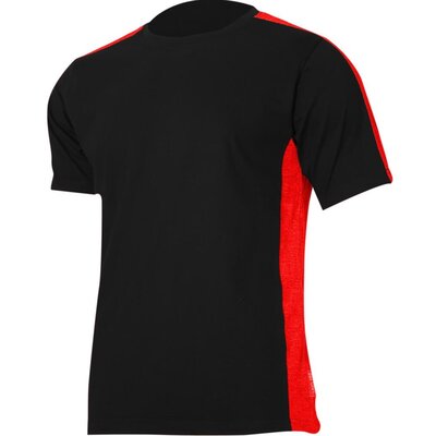LAHTI PRO Koszulka t-shirt 180g/m2, czarno-czerw., 