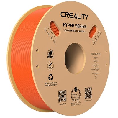 Filament CREALITY Hyper PLA, Średnica 1.75 mm Pomarańczowy | Bezpłatny transport