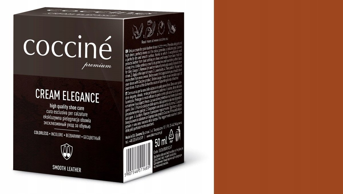 COCCINE KREM DO BUTÓW PASTA CREAM ELEGANCE 50ML