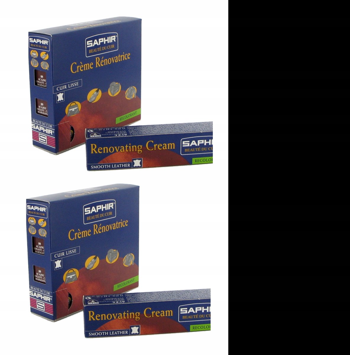 2x Krem do Renowacji Kierownic Czarny Saphir 25 ml