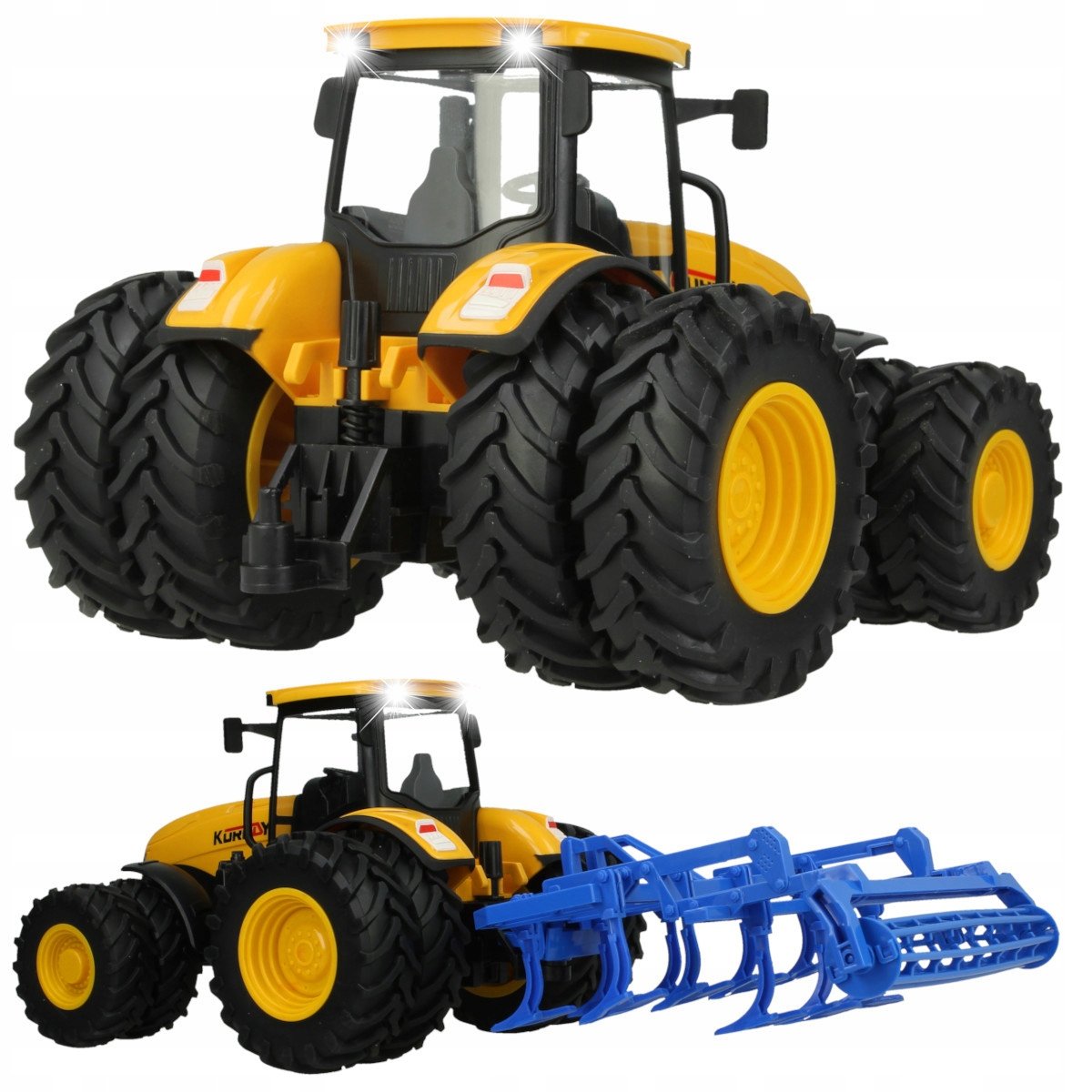 Traktor Rolniczy z kultywatorem Zabawka Interaktywna dla Dzieci, Na Prezent Z1176