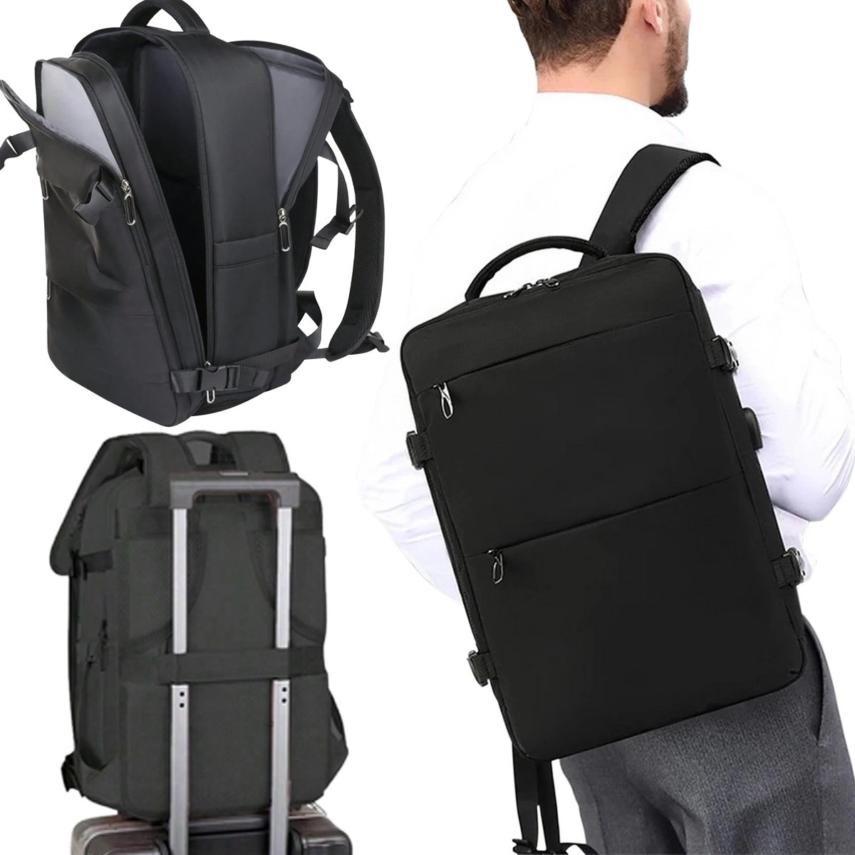 Bagaż Podręczny Torba Podróżna 46X30X20 Cm - Wizzair I Ryanair