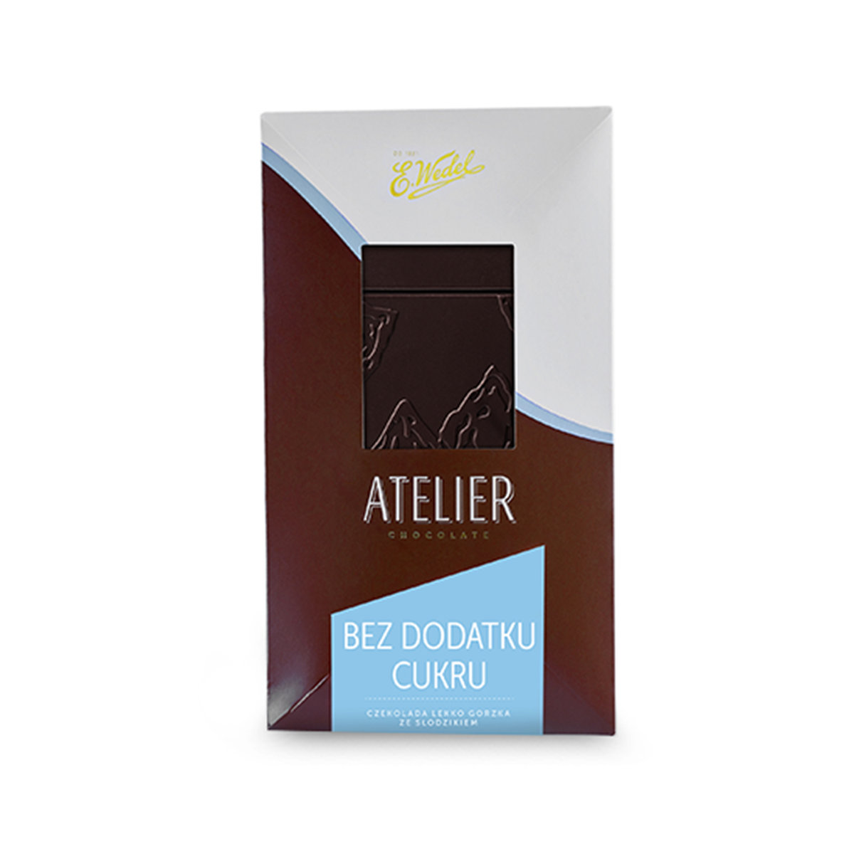 Czekolada ATELIER bez dodatku cukru Lekko gorzka 85 g