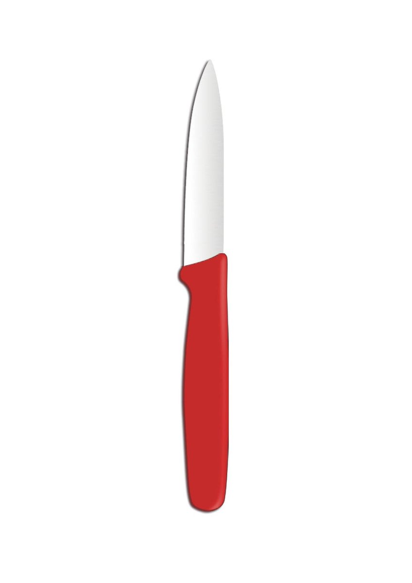 Nóż do obierania spiczasty HENDI czerwony (L)192mm