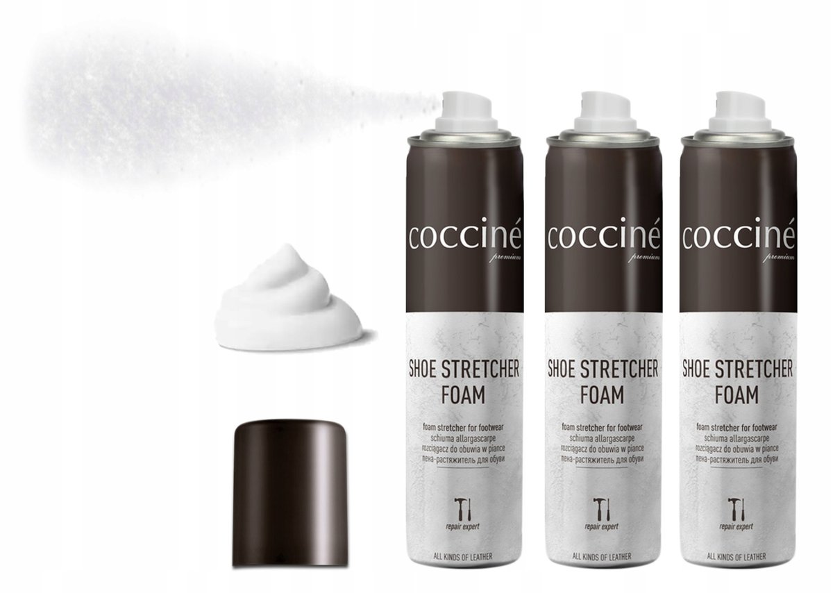 3x COCCINE ROZCIĄGACZ DO CIASNYCH BUTÓW 75 ML