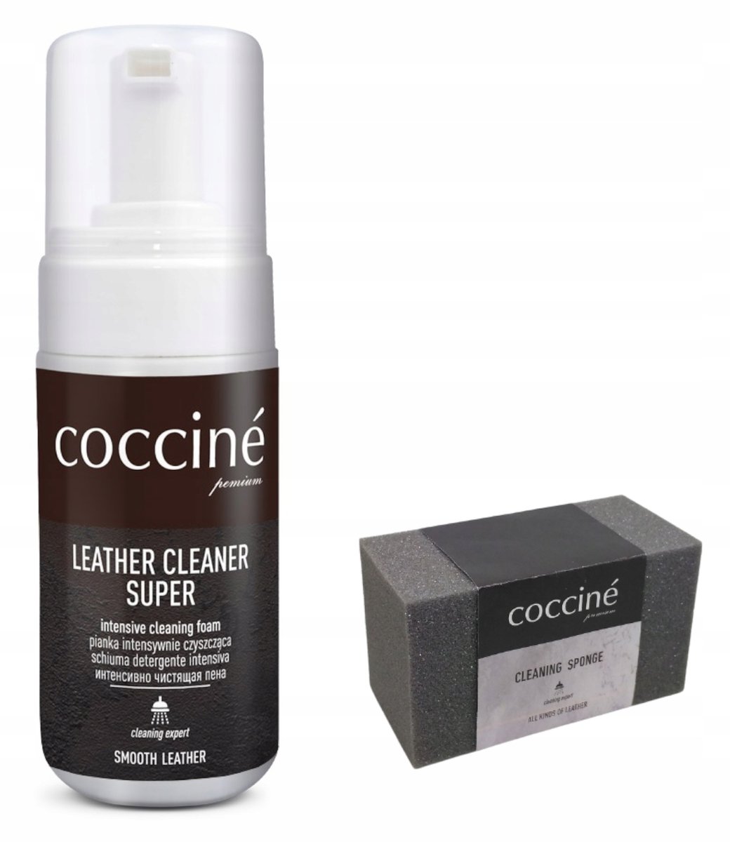 PIANKA CZYSZCZĄCA DO BUTÓW SKÓRY GŁADKIEJ + GĄBKA