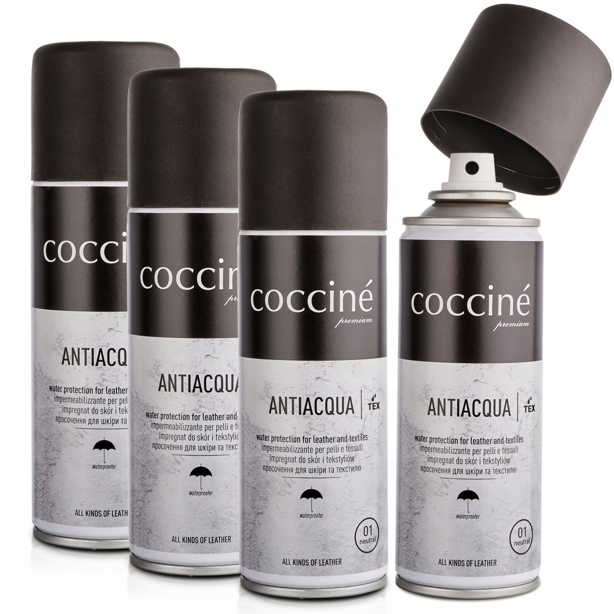 4x Antiacqua Coccine Impregnat Protector do Butów