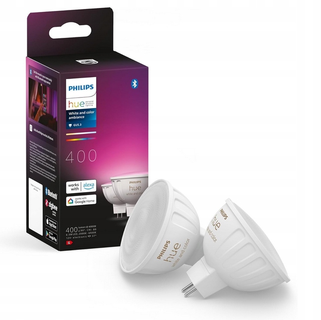 Żarówki Led Philips Gu 5.3 6,3 W 400 lm 6500 K 2 szt.