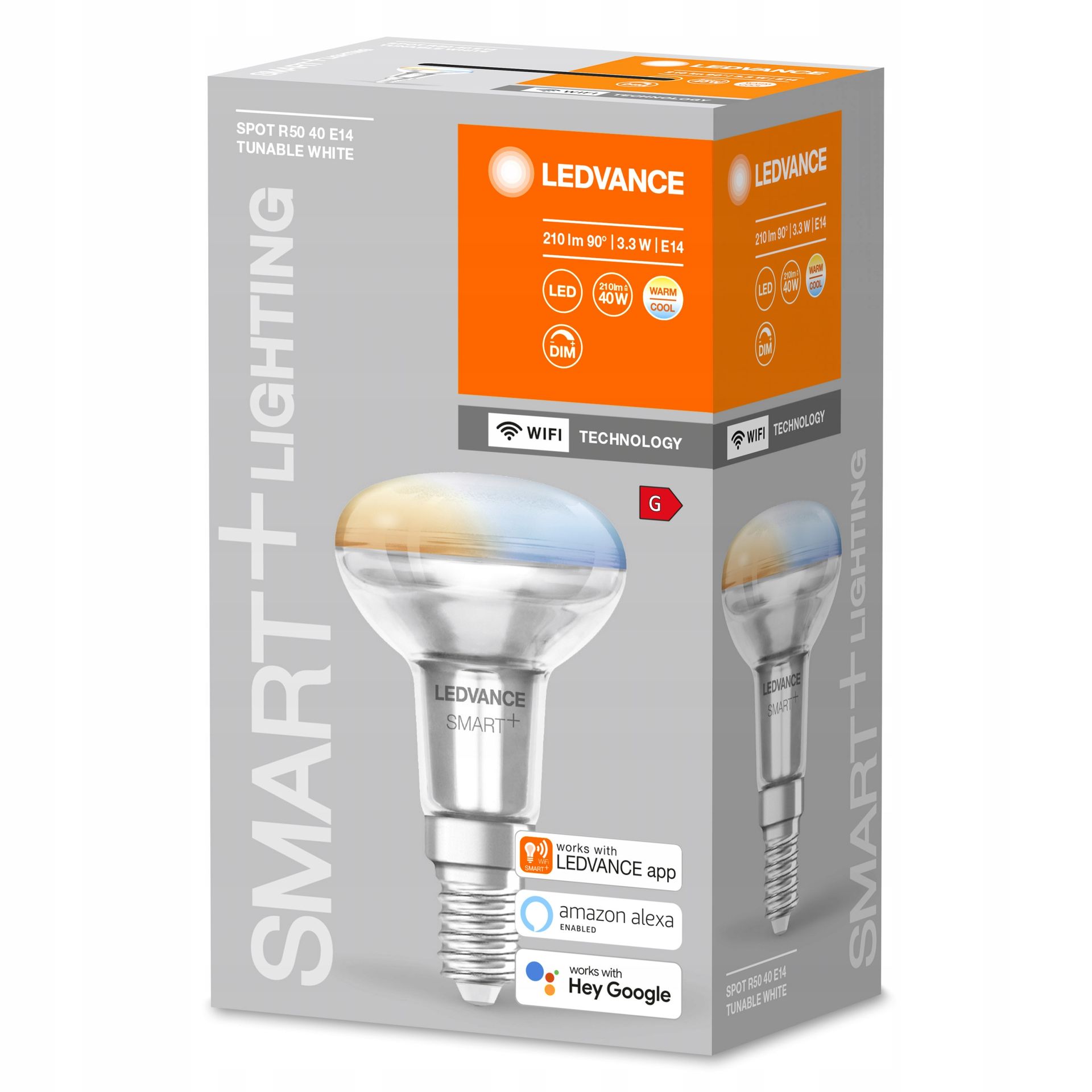 Smart+ Wifi Spot 40 R50 40 3.3W 2700...6500K E14
