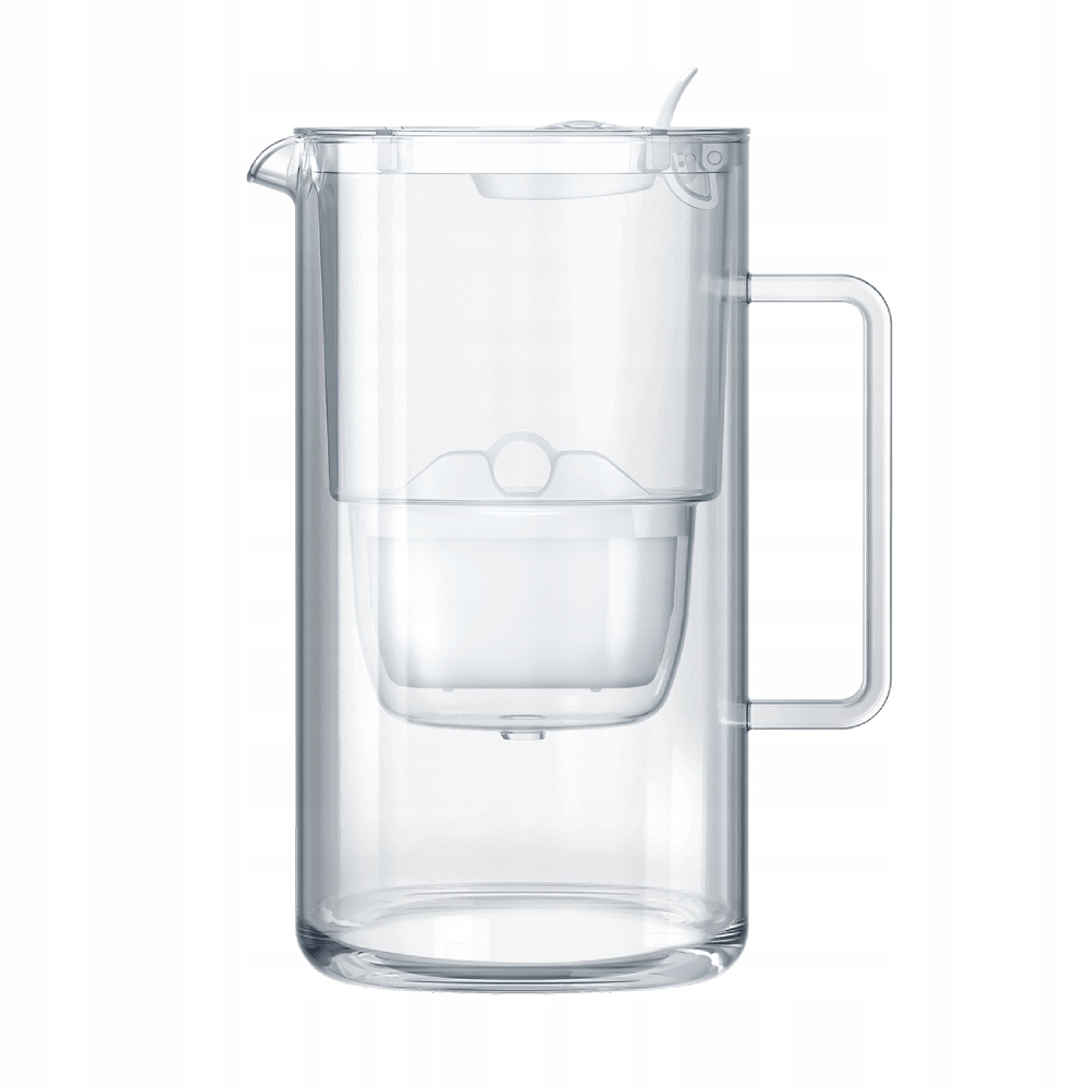 Dzbanek filtrujący szklany Aquaphor Glass 2,5l z wkładem Maxfor+ biały