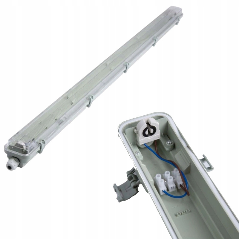 Oprawa hermetyczna Led 120cm IP65 Do Świetlówek Bez Odbłyśnika Gwint G13