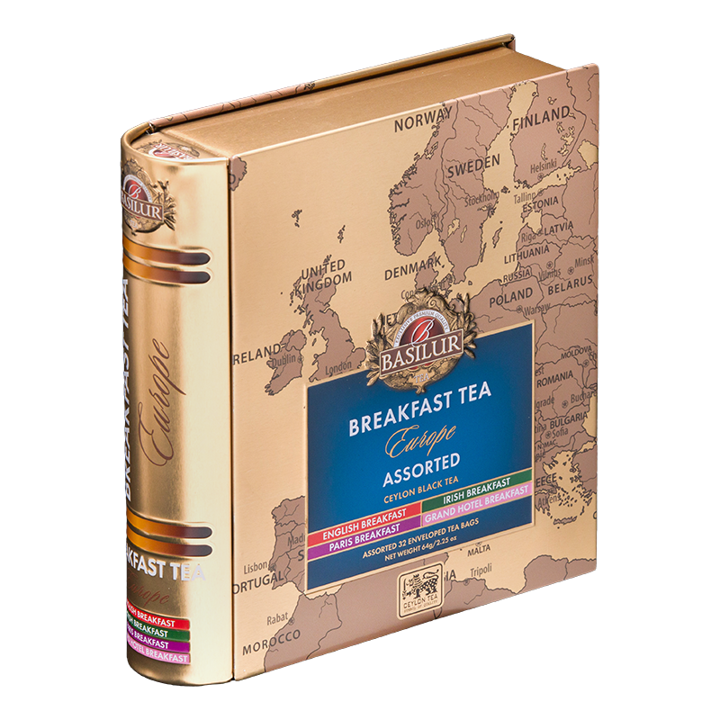 Zestaw herbat BREAKFAST TEA EUROPE saszetki w puszce - 32 szt.