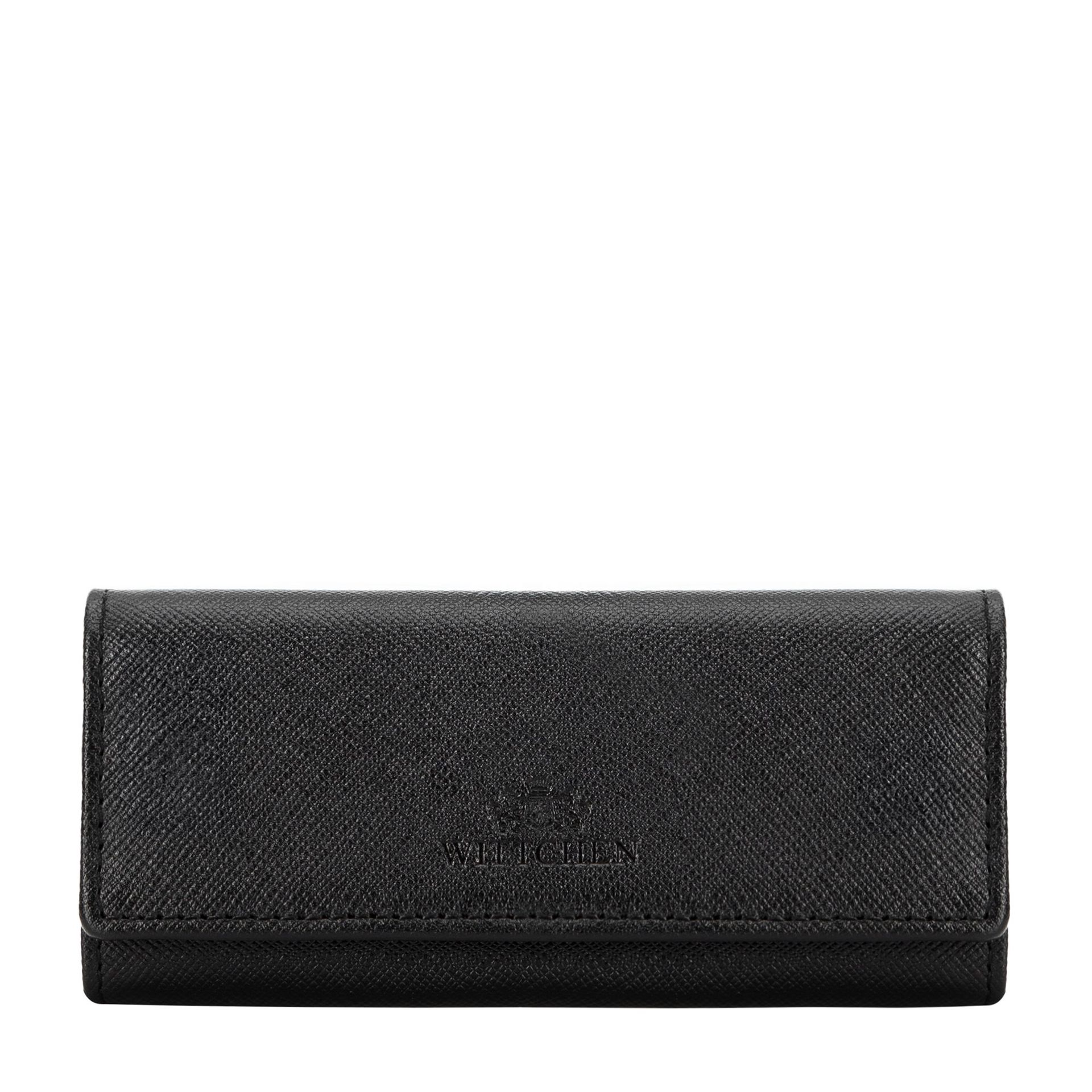 Etui na klucze ze skóry czarne