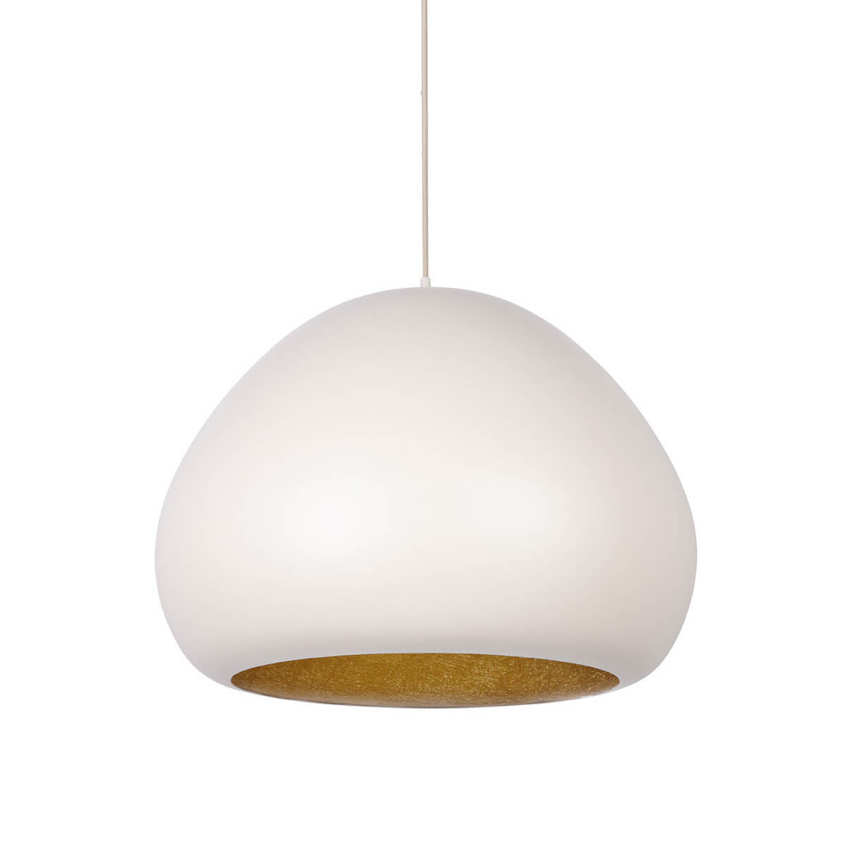 Lampa zawieszana Lava 41082 Sigma do kuchni metalowa beżowa złota