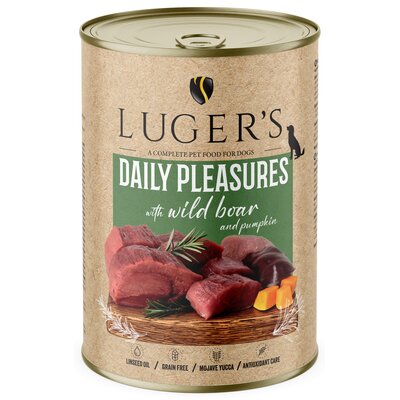 Karma dla psa LUGER'S Daily Pleasures z dzikiem i dynią 400 g