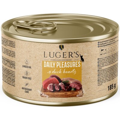 Karma dla kota LUGER'S Daily Pleasures z sercami z kaczki 185 g
