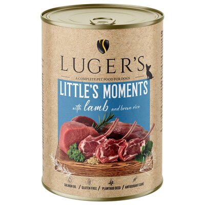 Karma dla psa LUGER’S Little's Moments Jagnięcina z ryżem brązowym 400 g