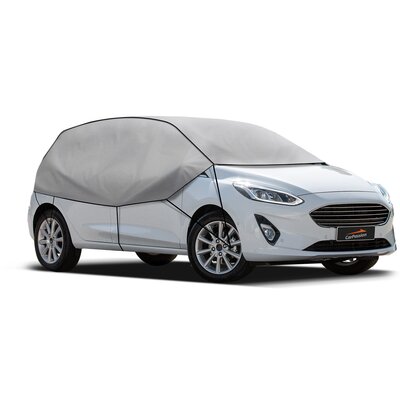 Pokrowiec Samochodowy, Pół-Plandeka Half Deluxe Na Auto Hatchback, Kombi, Rozmiar S - M  Pokrowiec Samochodowy, Pół-Plandeka Half Deluxe Na Auto Ha..
