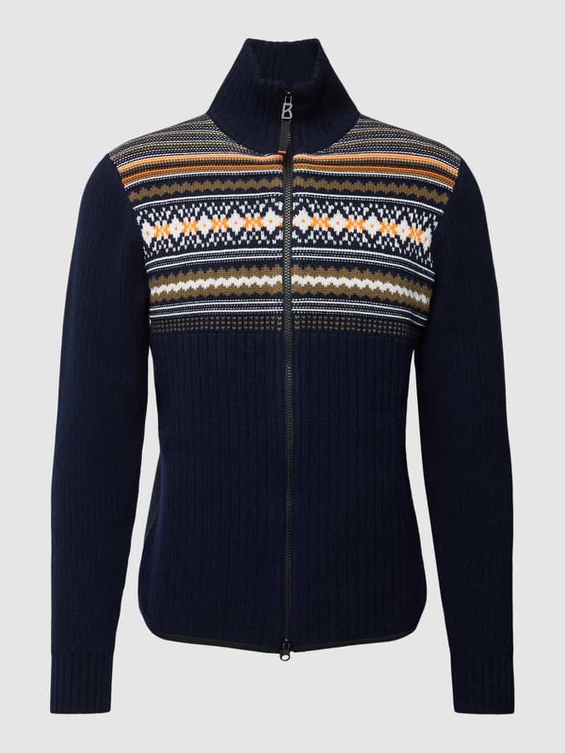 Kurtka z dzianiny z zamkiem błyskawicznym dwustronnym model ‘Tiball’