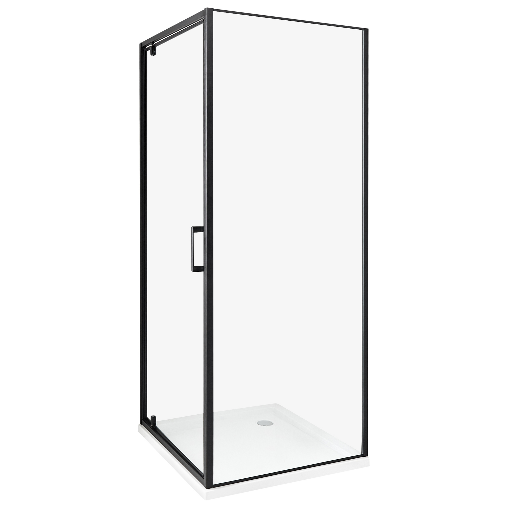 Beliani Kabina prysznicowa DARLI 70 x 70 x 185 cm Czarny