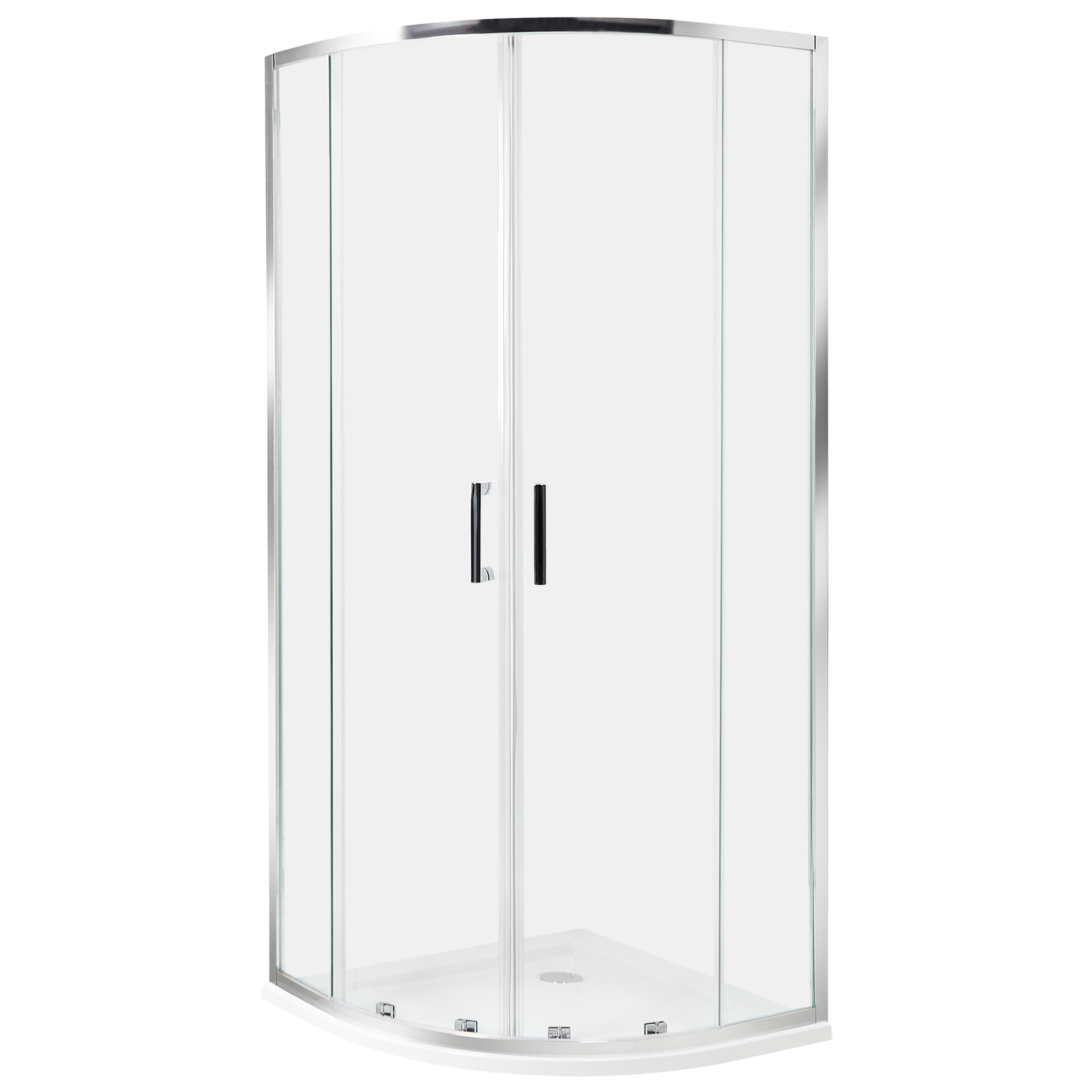 Beliani Kabina prysznicowa JUKATAN 80 x 80 x 185 cm Srebrny
