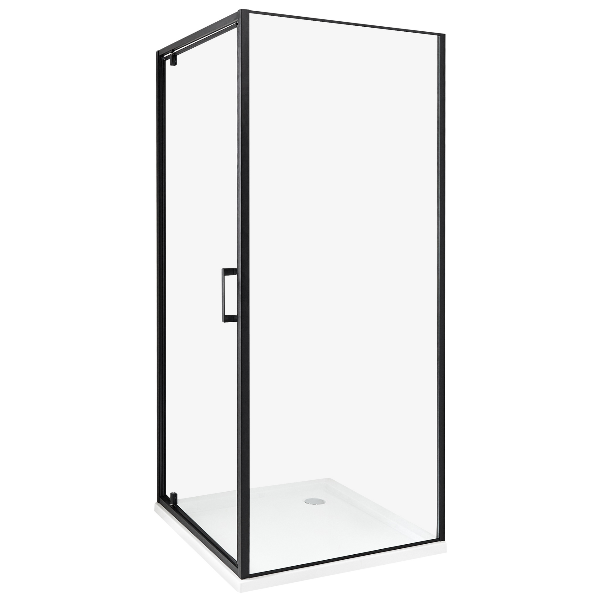 Beliani Kabina prysznicowa DARLI 80 x 80 x 185 cm Czarny