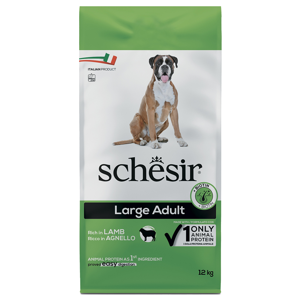 Schesir Dog Large Adult, jagnięcina - 12 kg