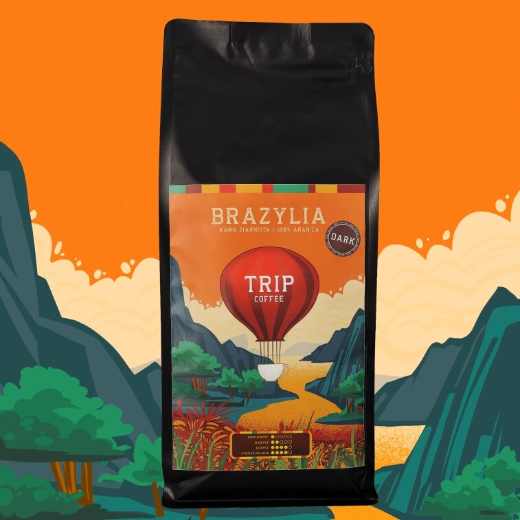 Kawa ziarnista Trip Coffee Brazylia DARK 1kg