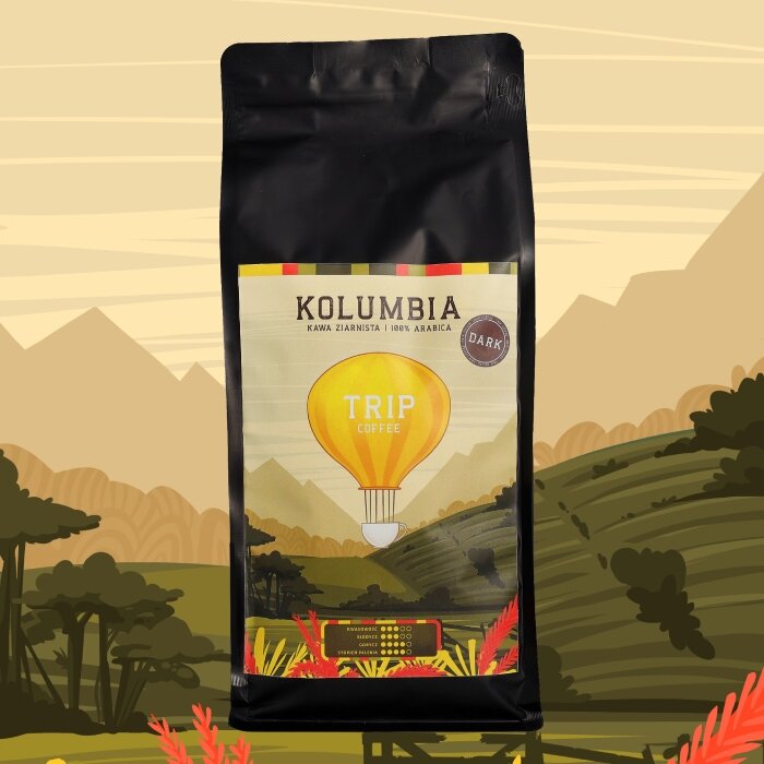 Kawa ziarnista Trip Coffee Kolumbia DARK 1kg