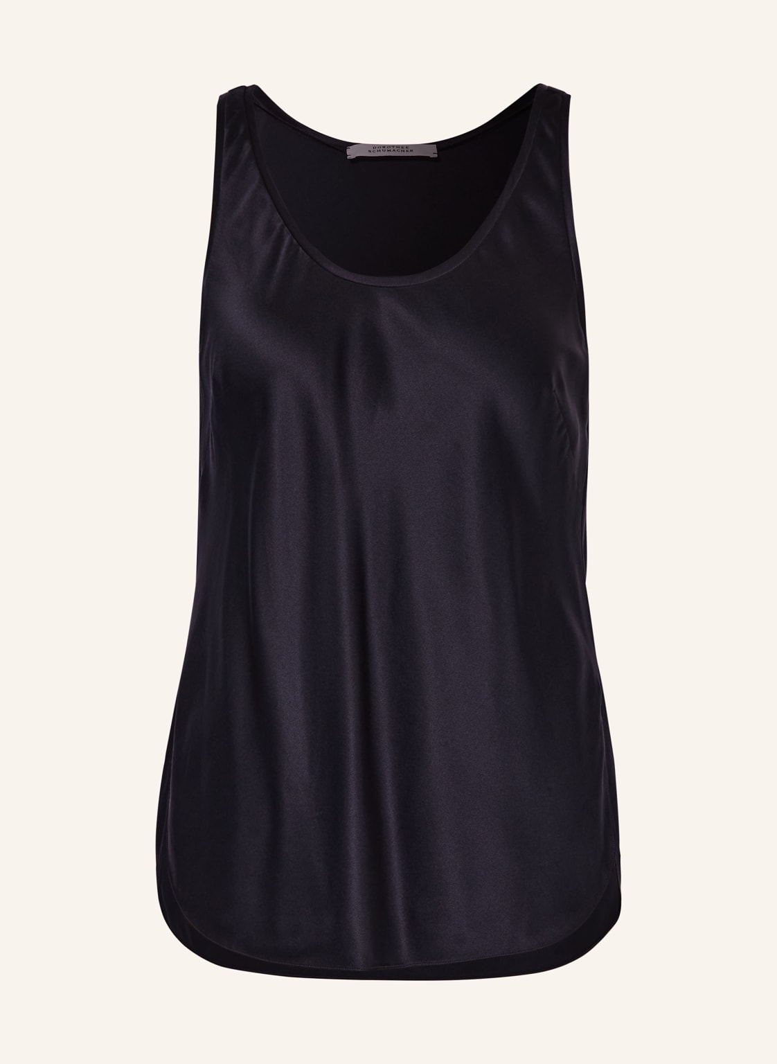 Dorothee Schumacher Top Satynowy Z Jedwabiu blau