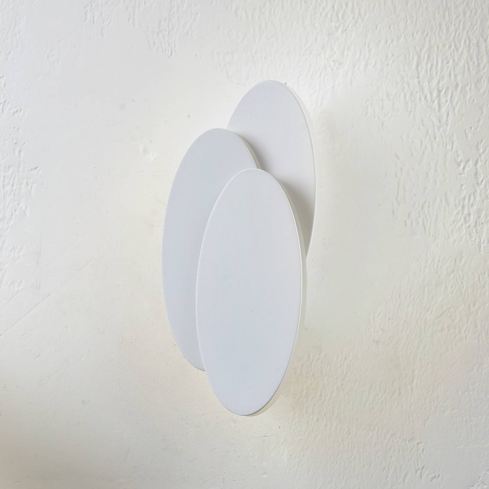 Lindby LED kinkiet Kolme, biały, akryl, aluminium, 28 cm