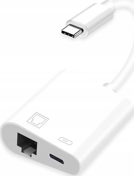 Adapter USB Pawonik ADAPTER USB-C LAN ETHERNET RJ45 PD MACBOOK CHARGE
