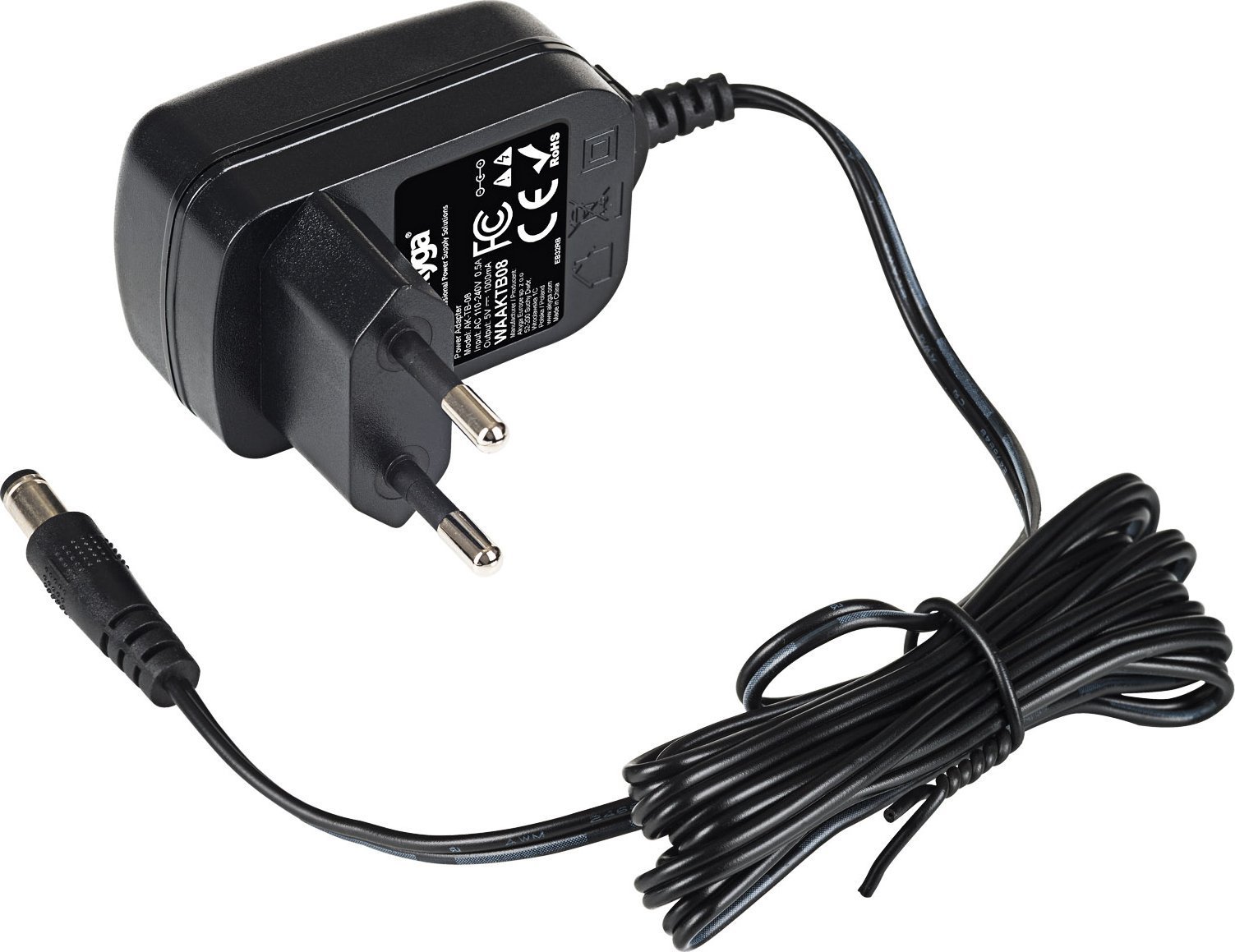 Ładowarka Akyga Zasilacz sieciowy Akyga AK-TB-08 5V/1A 5W DC 5,5x2,1mm 1,4m